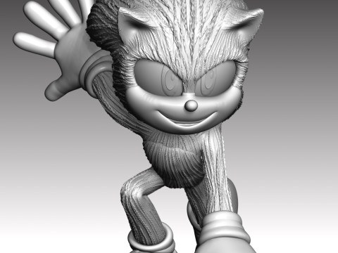 Sonic - Sonic the Hedgehog 3 Fan Art Model do druku 3D