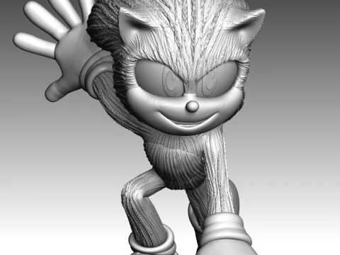 Sonic - Sonic the Hedgehog 3 Fan Art 3D Print Model