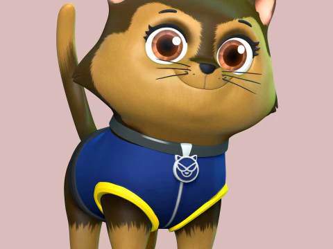 Cat Chase - Paw Patrol 3D Print Model