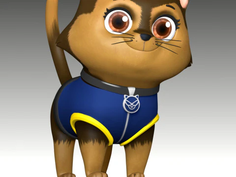 Cat Chase - Paw Patrol 3D Print Model