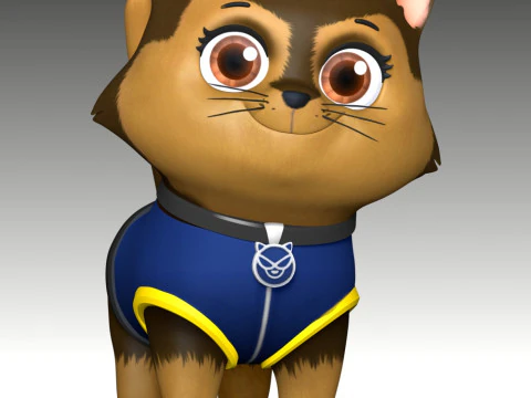 Cat Chase - Paw Patrol 3D Print Model