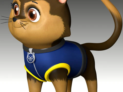 Cat Chase - Paw Patrol 3D Print Model