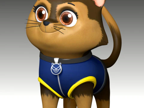 Cat Chase - Paw Patrol 3D Print Model