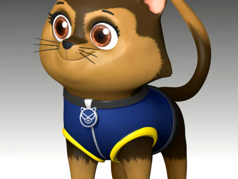 Cat Chase - Paw Patrol 3D Print Model