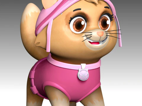 Cat Skye - Paw Patrol 3D Print Model