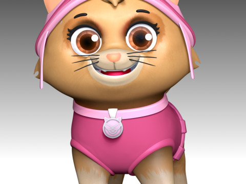 Cat Skye - Paw Patrol Model Cetak 3D