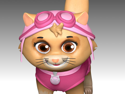 Cat Skye - Paw Patrol Model Cetak 3D