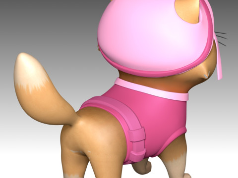 Cat Skye - Paw Patrol Model Cetak 3D