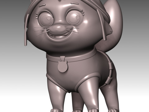 Cat Skye - Paw Patrol Model Cetak 3D