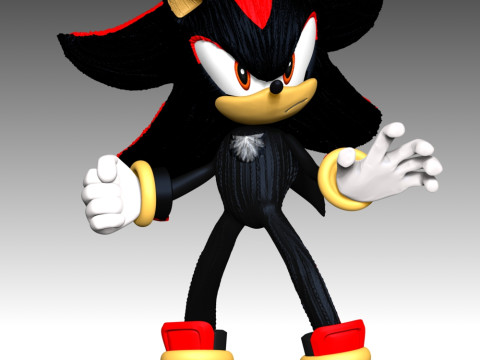 Shadow The Hedgehog 3 Fan Art Modelo de Impressão 3D