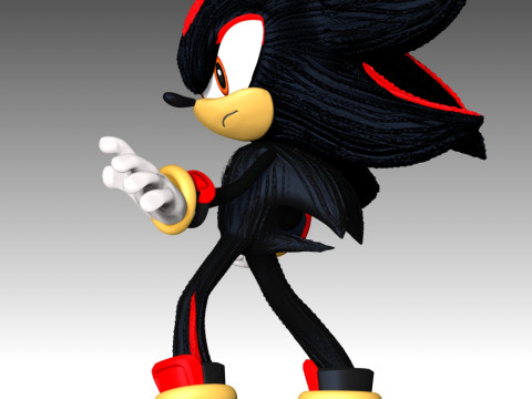 Shadow The Hedgehog 3 Fan Art Modelo de Impressão 3D