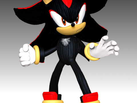 Shadow The Hedgehog 3 Fan Art Modelo de Impressão 3D