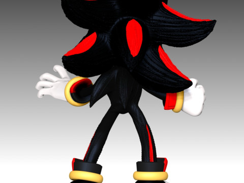 Shadow The Hedgehog 3 Fan Art Modelo de Impressão 3D
