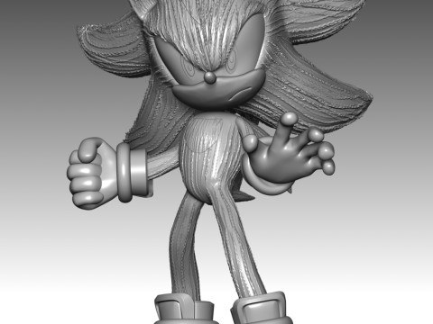 Shadow The Hedgehog 3 Fan Art Modelo de Impressão 3D