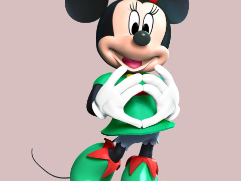 Minnie Hearts Everyone 3D 프린트 모델
