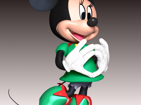 Minnie Hearts Everyone 3Dプリントモデル