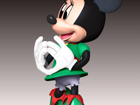 Minnie Hearts Everyone 3Dプリントモデル