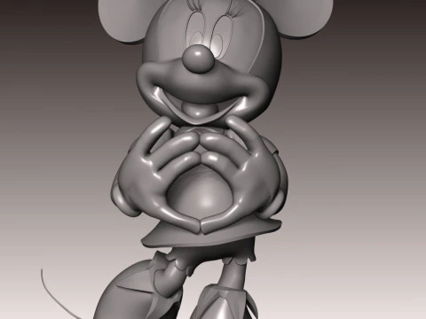 Minnie Hearts Everyone 3D Print Model