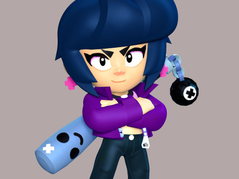Bibi - Brawl Stars 3D Print Model