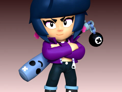 Bibi - Brawl Stars 3D Print Model