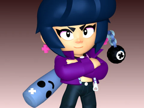 Bibi - Brawl Stars 3D Print Model