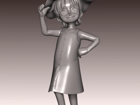 Kid Nami - One Piece 3D Print Model