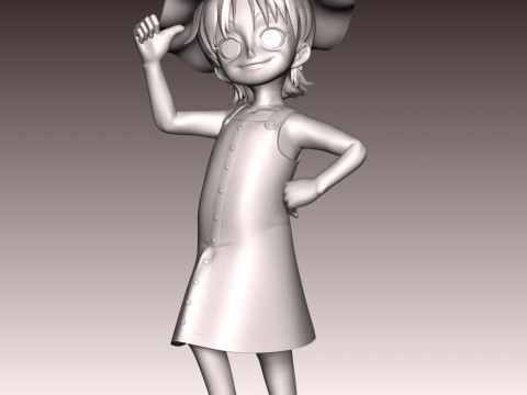 Kid Nami - One Piece 3D Print Model