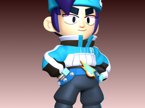 The Fans Fang - Brawl Stars 3D 프린트 모델