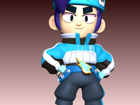 The Fans Fang - Brawl Stars 3D 프린트 모델