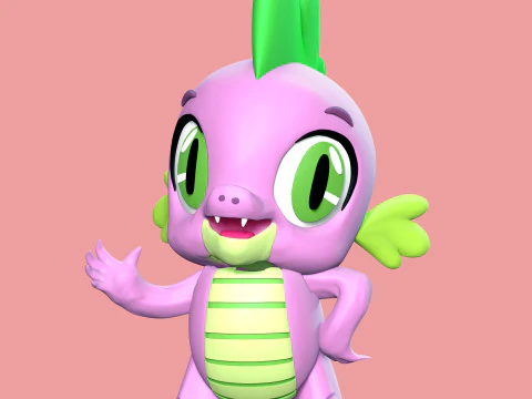 Spike - My Little Pony 3D Print Model