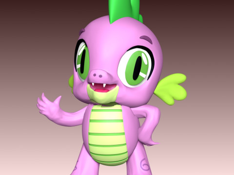 Spike - My Little Pony 3D 打印模型