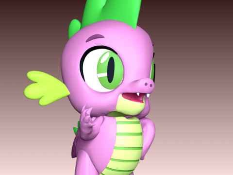 Spike - My Little Pony 3D 打印模型