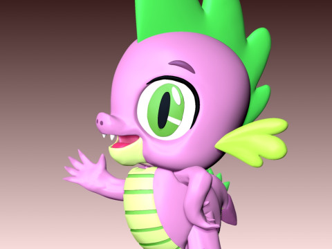Spike - My Little Pony 3D 打印模型