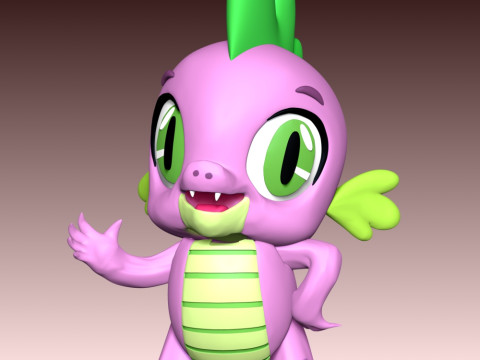 Spike - My Little Pony 3D 打印模型