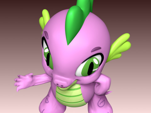 Spike - My Little Pony 3D 打印模型