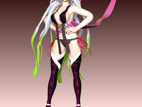 Daki - Demon Slayer Kimetsu no Yaiba 3D-printmodel