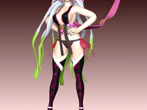 Daki - Demon Slayer Kimetsu no Yaiba 3D Print Model