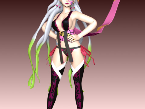 Daki - Demon Slayer Kimetsu no Yaiba 3D-printmodel