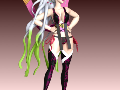 Daki - Demon Slayer Kimetsu no Yaiba 3D-printmodel