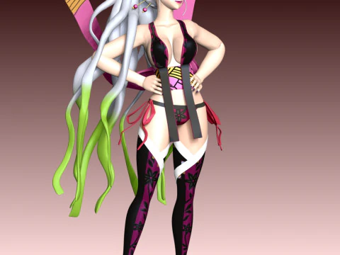Daki - Demon Slayer Kimetsu no Yaiba 3D Print Model
