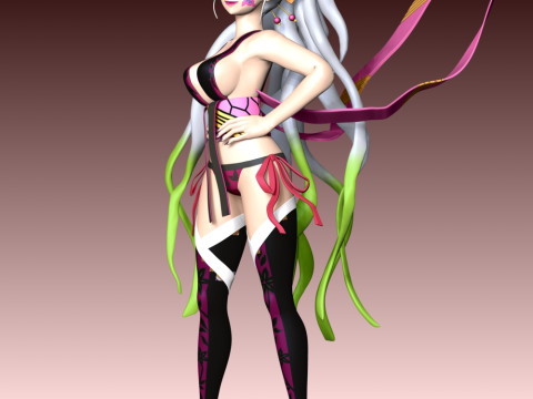 Daki - Demon Slayer Kimetsu no Yaiba 3D-printmodel