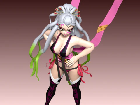 Daki - Demon Slayer Kimetsu no Yaiba 3D Print Model