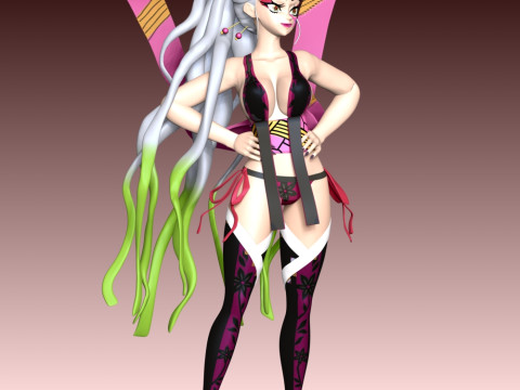 Daki - Demon Slayer Kimetsu no Yaiba 3D-printmodel
