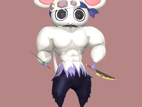 Ninju Muscle Mice - Demon Slayer 3D Print Model