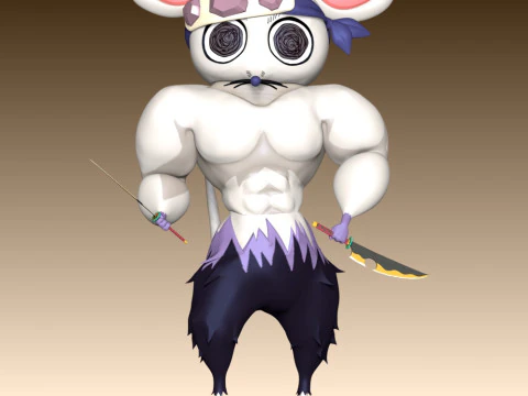 Ninju Muscle Mice - Demon Slayer 3D Print Model