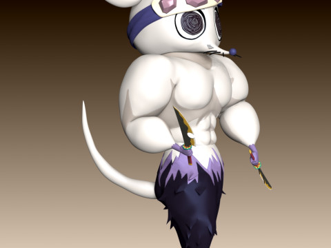 Ninju Muscle Mice - Demon Slayer 3Dプリントモデル
