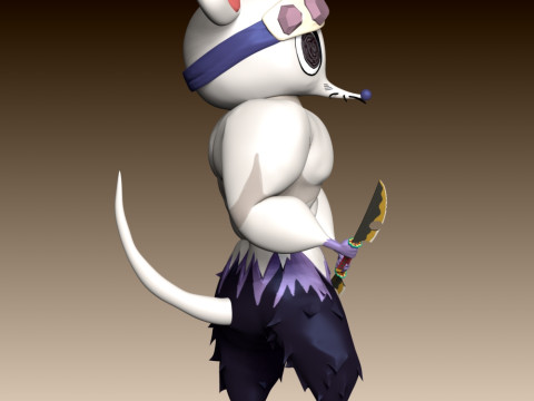 Ninju Muscle Mice - Demon Slayer 3Dプリントモデル