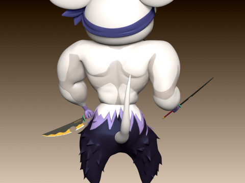 Ninju Muscle Mice - Demon Slayer 3Dプリントモデル