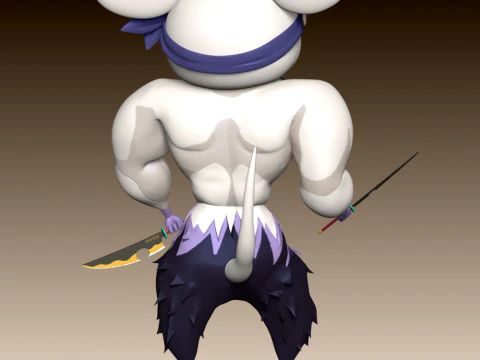 Ninju Muscle Mice - Demon Slayer 3D Print Model