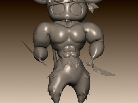 Ninju Muscle Mice - Demon Slayer 3Dプリントモデル